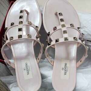Valentino rockstud jelly sandals